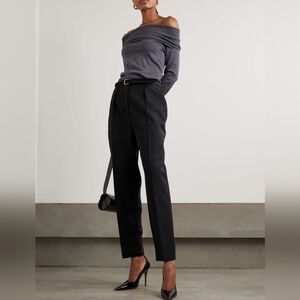 《 Balmain 》Vintage Pleated Wool Trousers